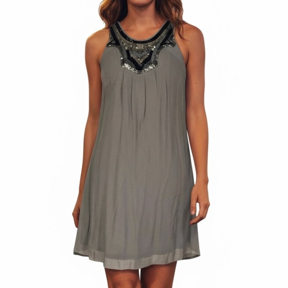 Banana Republic Embellished Neckline Mini Dress